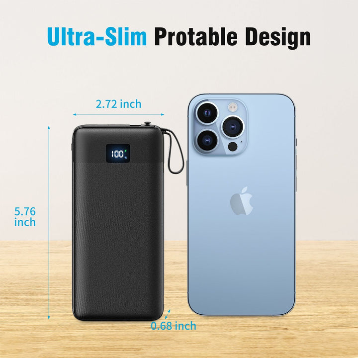 Powerbank with Integrated Socket Function and Smart Charging Kalsten