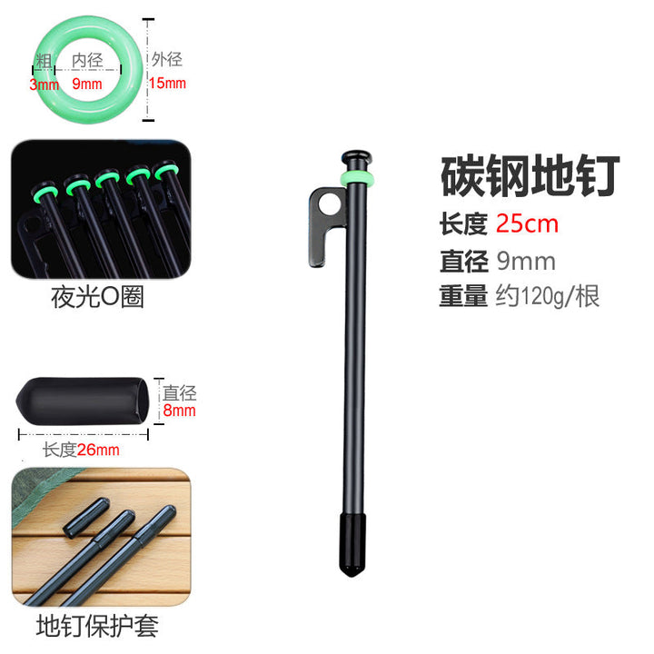 High-quality tent peg made of solid material with stable RGB marking Kalsten