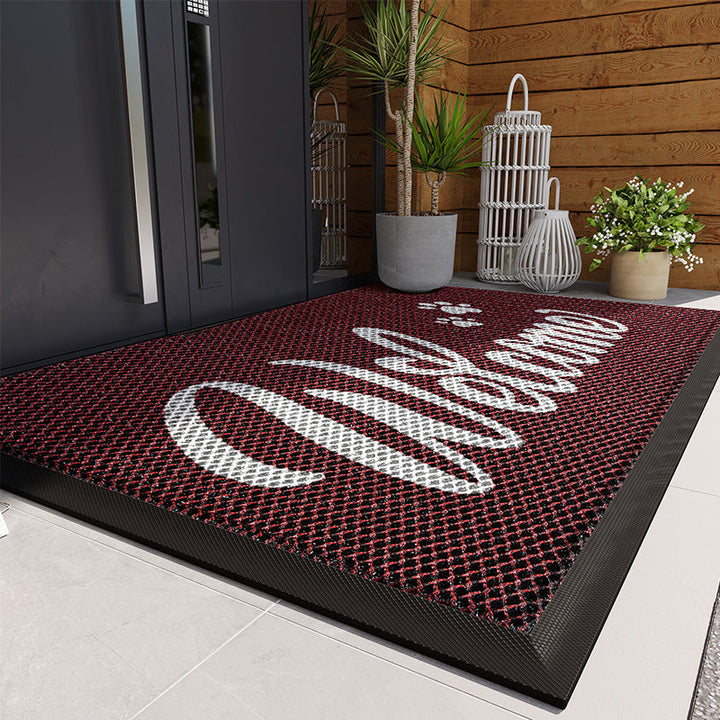 Textured Welcome Entrance Mat Kalsten