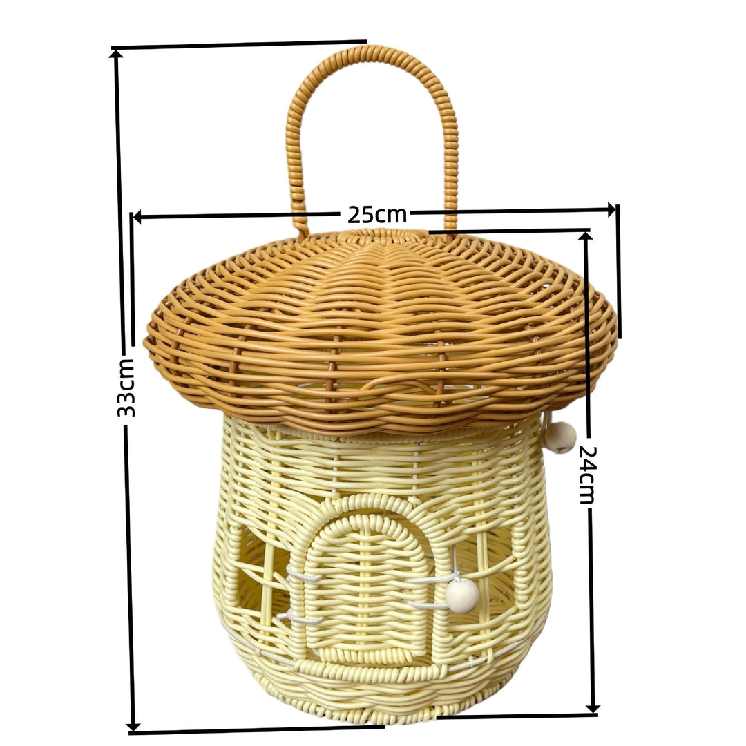 Women's decorative mushroom-shaped basket Kalsten