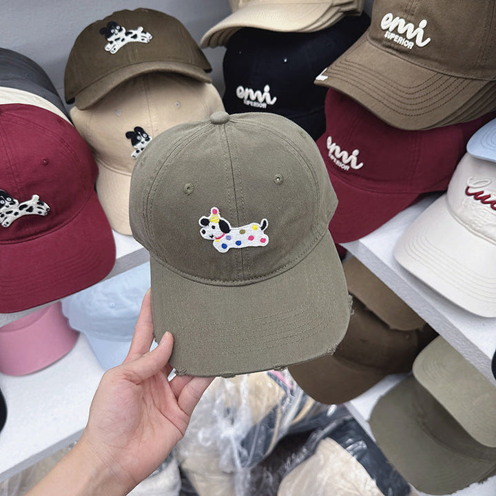 Women's Cute Embroidered Dog-Themed Baseball Cap Kalsten
