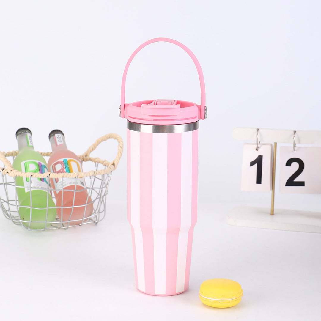 Ladies thermos cup with practical carrying handle from Kalsten