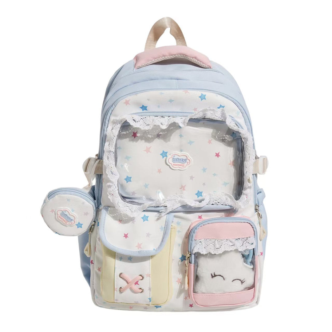Transparent Front Multi-Compartt Backpack Kalsten