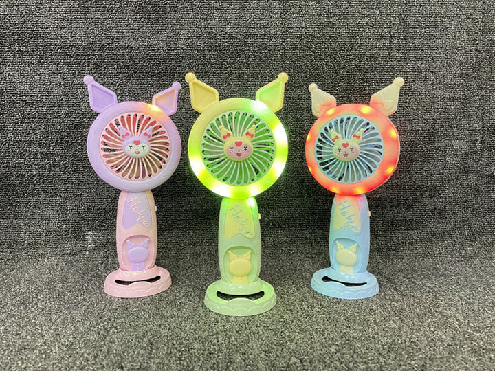 Unisex Portable Hand Fan with Cute Bunny Design Kalsten