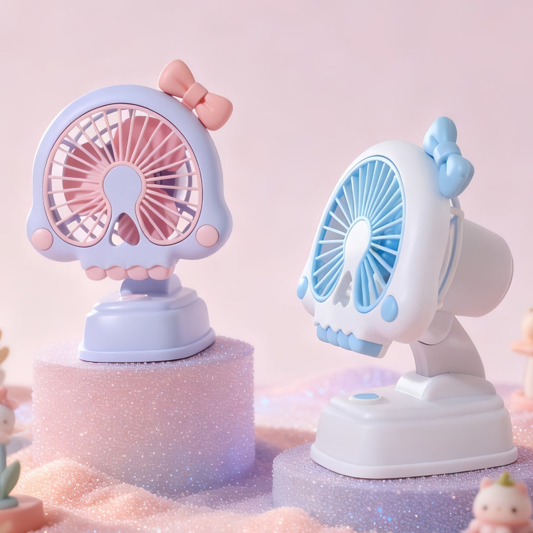 Women's Mini Table Fan in Creative Skull Design Kalsten