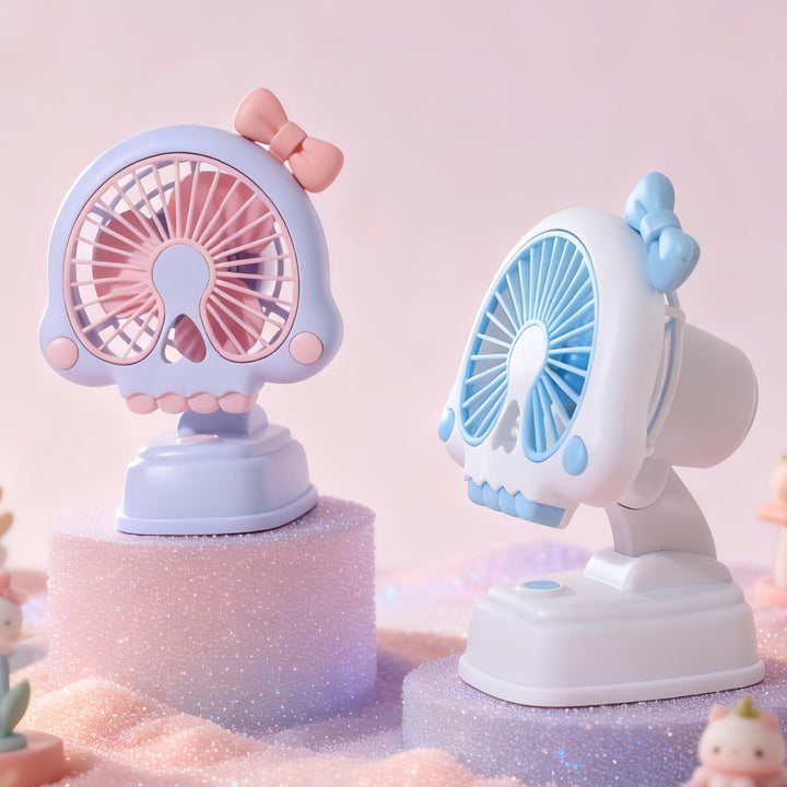 Women's Mini Table Fan in Creative Skull Design Kalsten