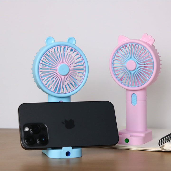 Unisex Portable Handheld Fan with Creative Cat Ears Design Kalsten
