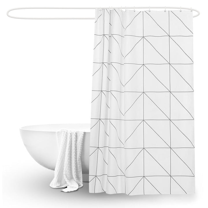 Modern Geometric Pattern Shower Curtain Kalsten