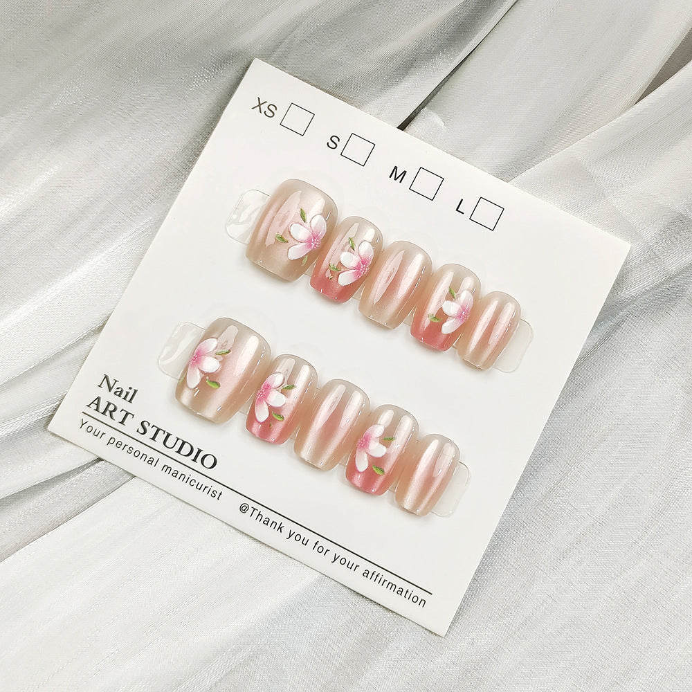 Artificial nail tips with shimmering design Kalsten