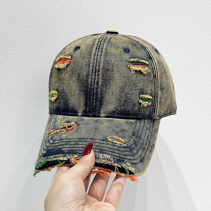 Women's Distressed Denim Baseball Cap Kalsten   1784084142