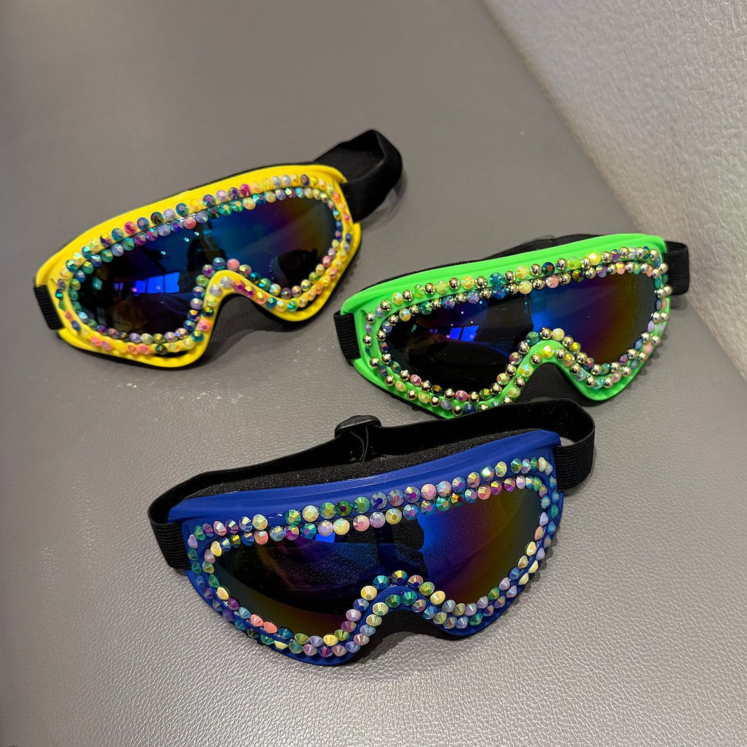 Ladies Ski Goggles with Sparkling Crystal Frame Kalsten