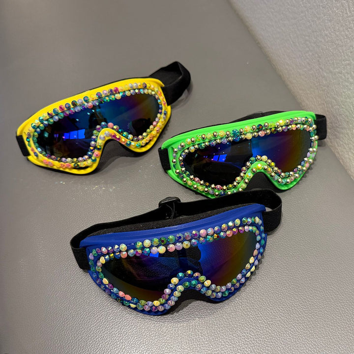 Ladies Ski Goggles with Sparkling Crystal Frame Kalsten