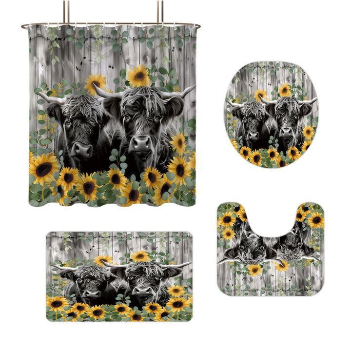 Digital Floral Print Bathroom Set Kalsten
