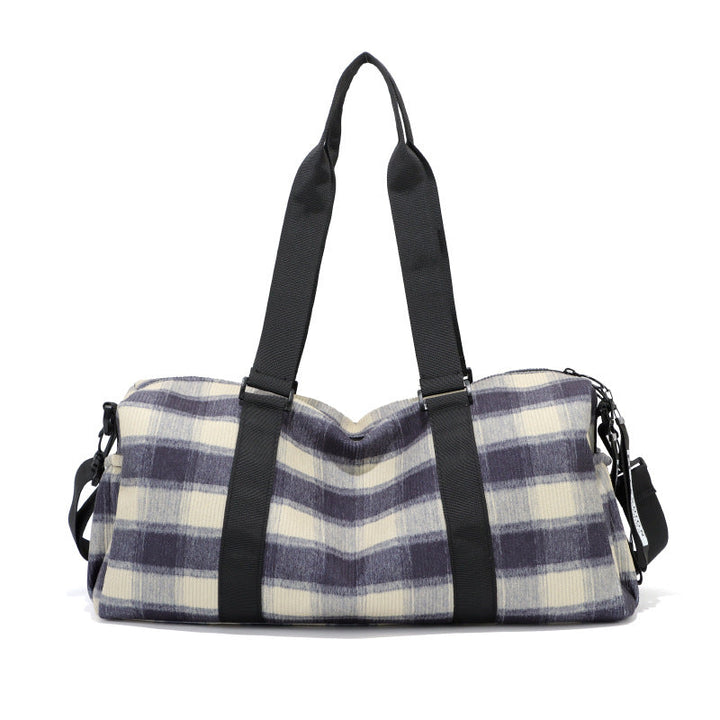 Stylish Checkered Gym Duffle Bag Kalsten