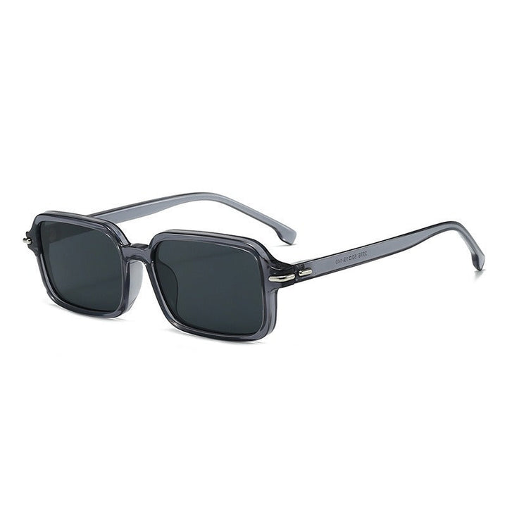 Women's fashionable square sunglasses with stylish plastic frame and blue lenses Kalsten