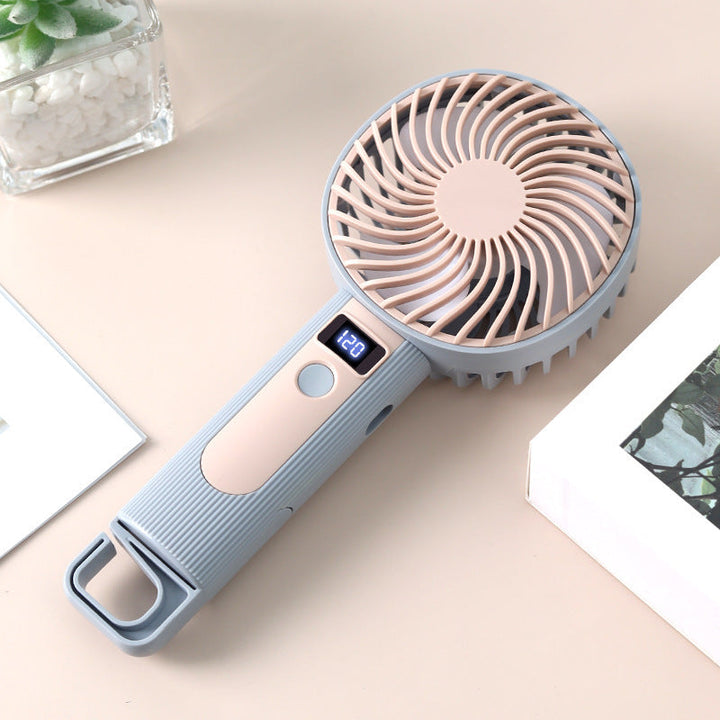 Ladies Portable Hand Fan with LED Display Kalsten