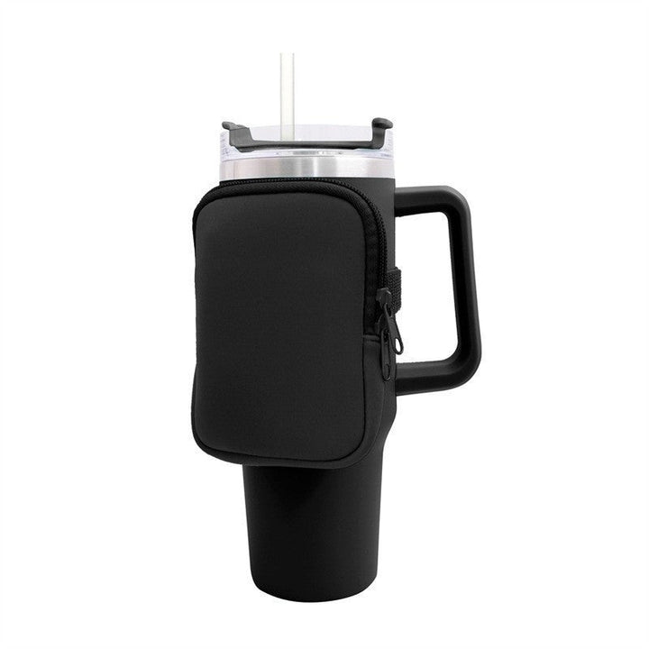 Unisex cup holder with practical pocket Kalsten