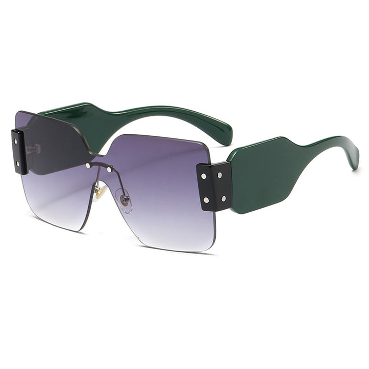 Women's fashionable flat sunglasses with creative design Kalsten