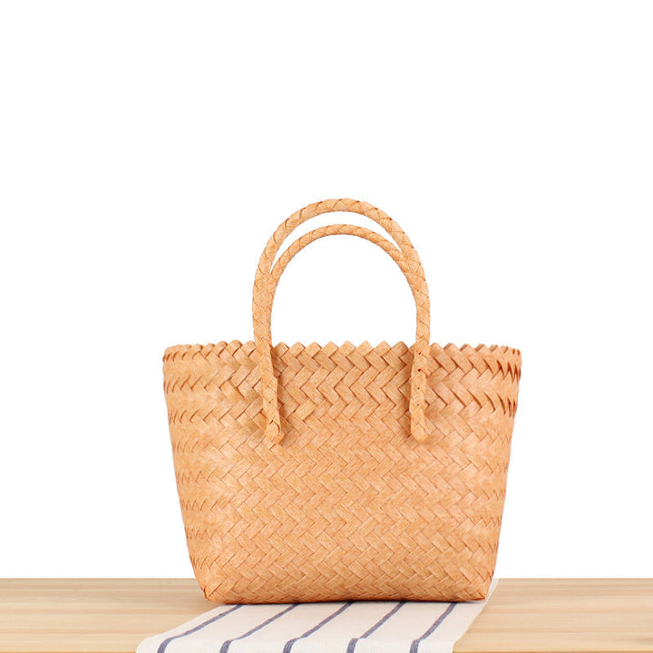 Braided Tote Bag with Modern Patterns Kalsten