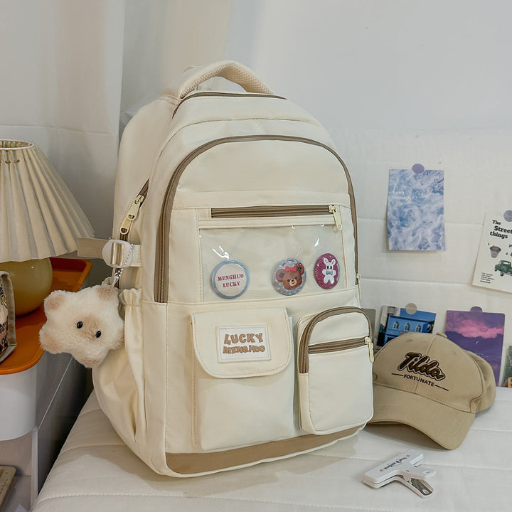 Cute Character-Based Casual School Backpack