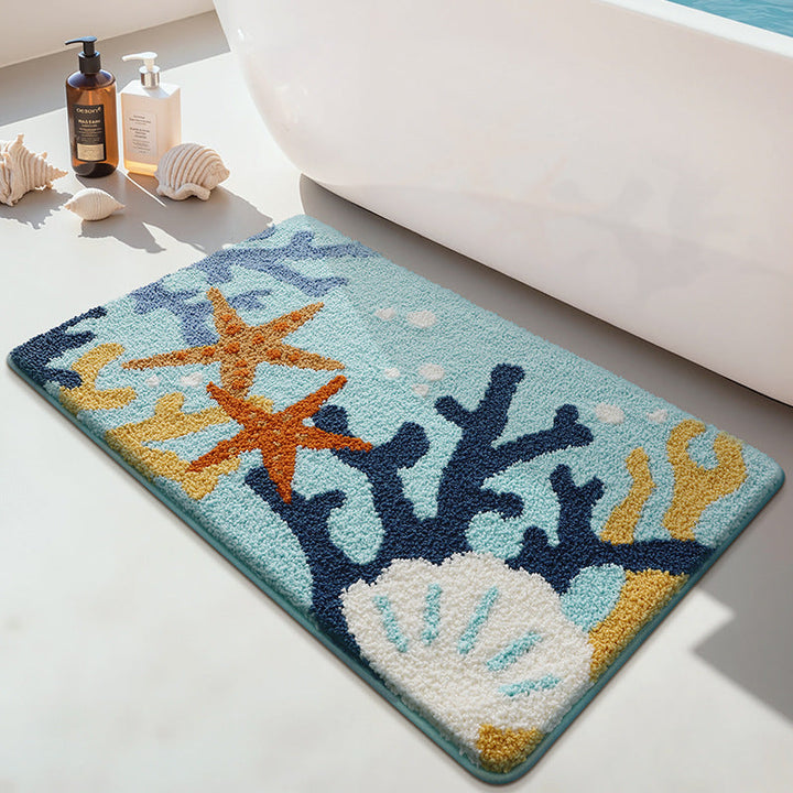 Playful Dog-Themed Bath Mat Kalsten