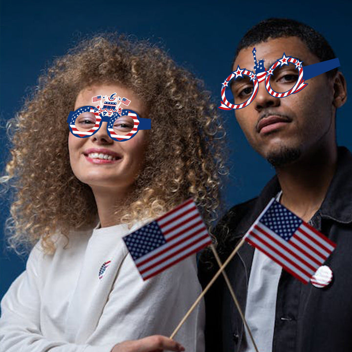 Women creative photo glasses for patriotic celebrations Kalsten