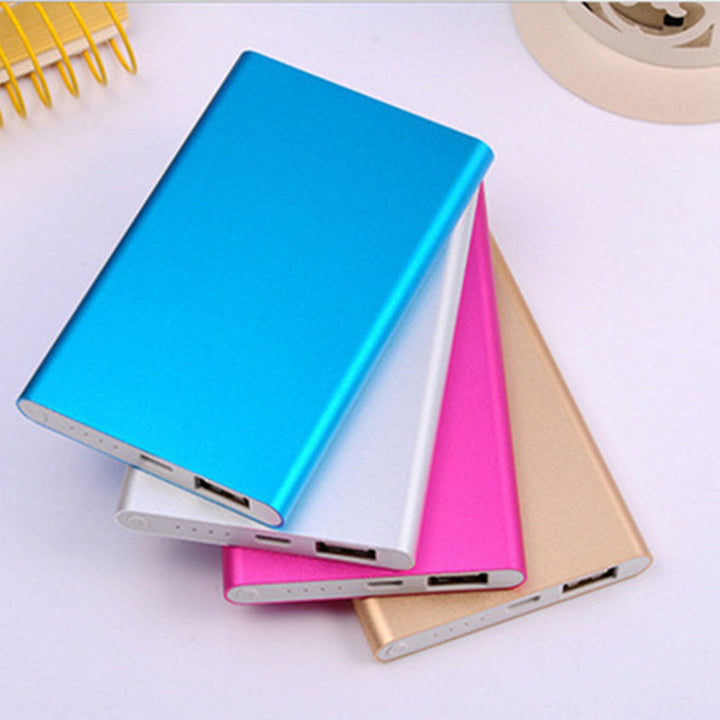 Slim aluminum portable power bank with dual USB output Kalsten