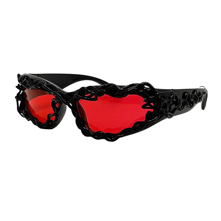 Women's extravagant design sunglasses with creatively structured frame Kalsten
