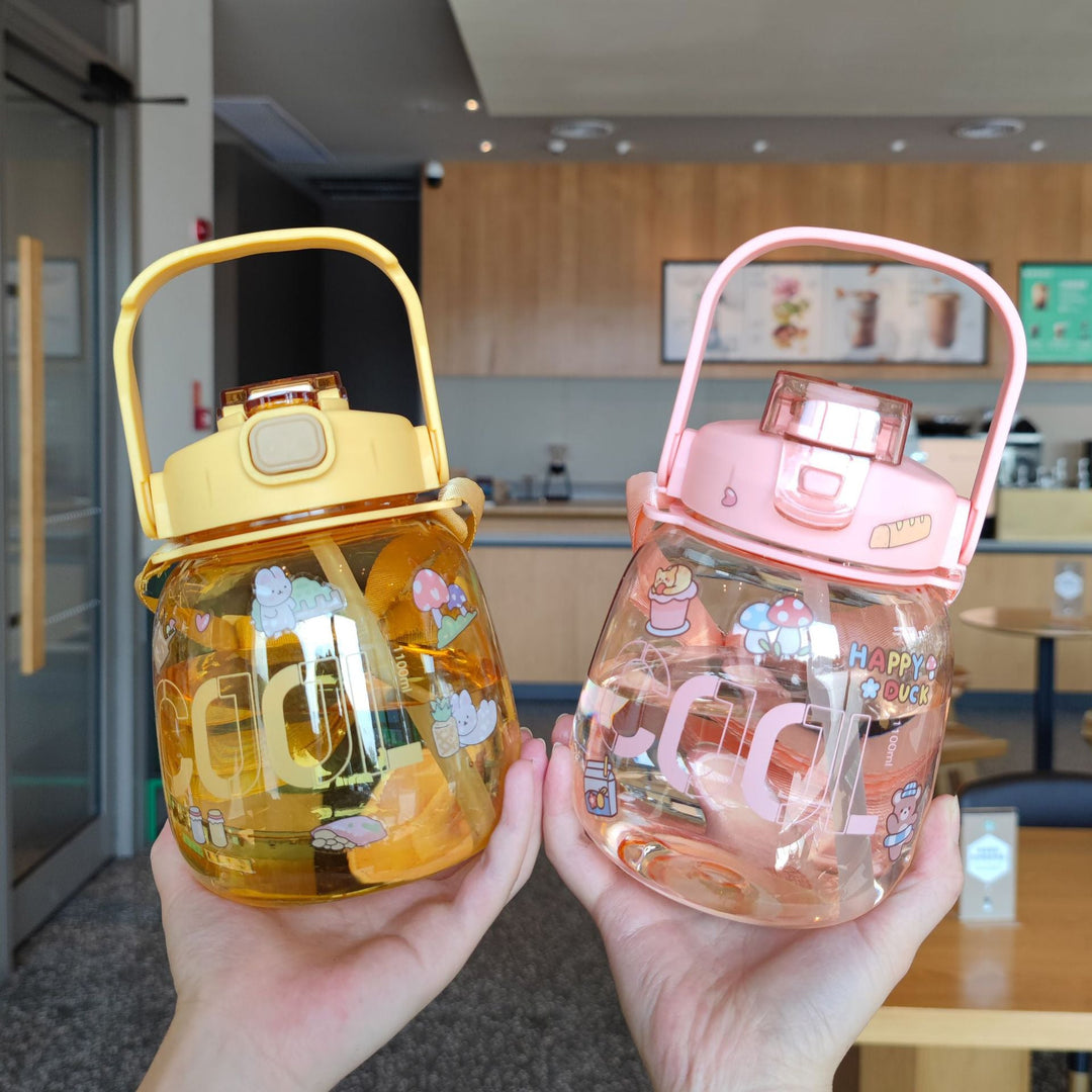 Women colorful and leak-proof water bottle with ergonomic carrying handle Kalsten