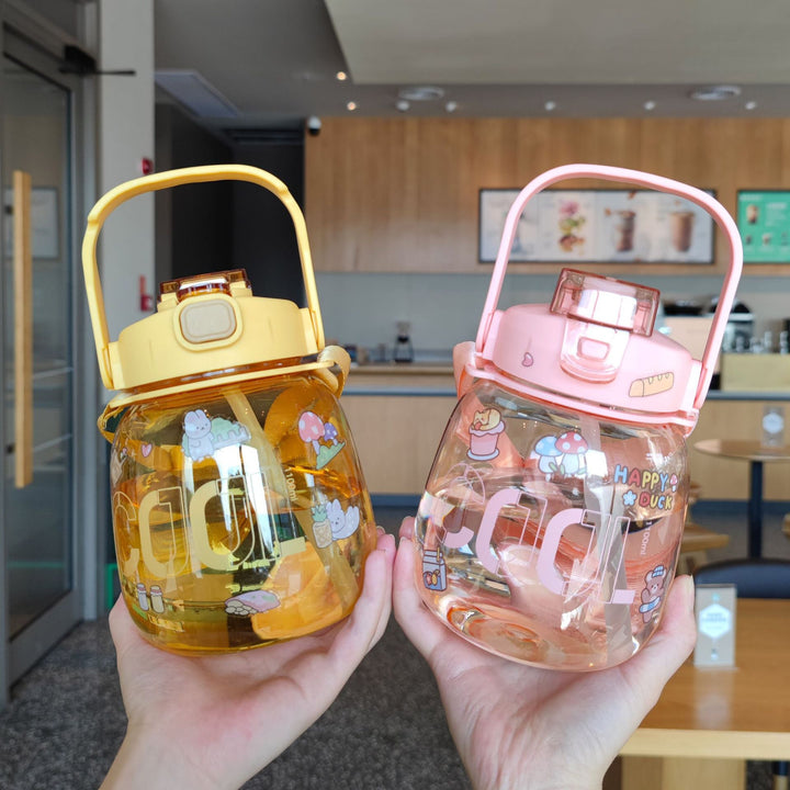 Women colorful and leak-proof water bottle with ergonomic carrying handle Kalsten