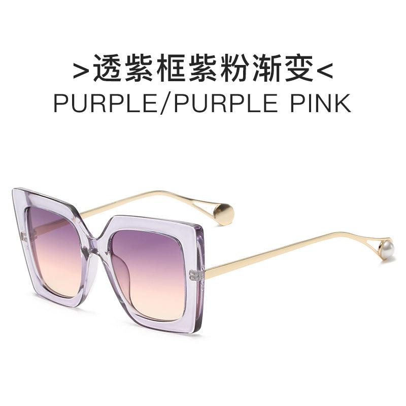 Ladies elegant sunglasses with geometric frame Kalsten