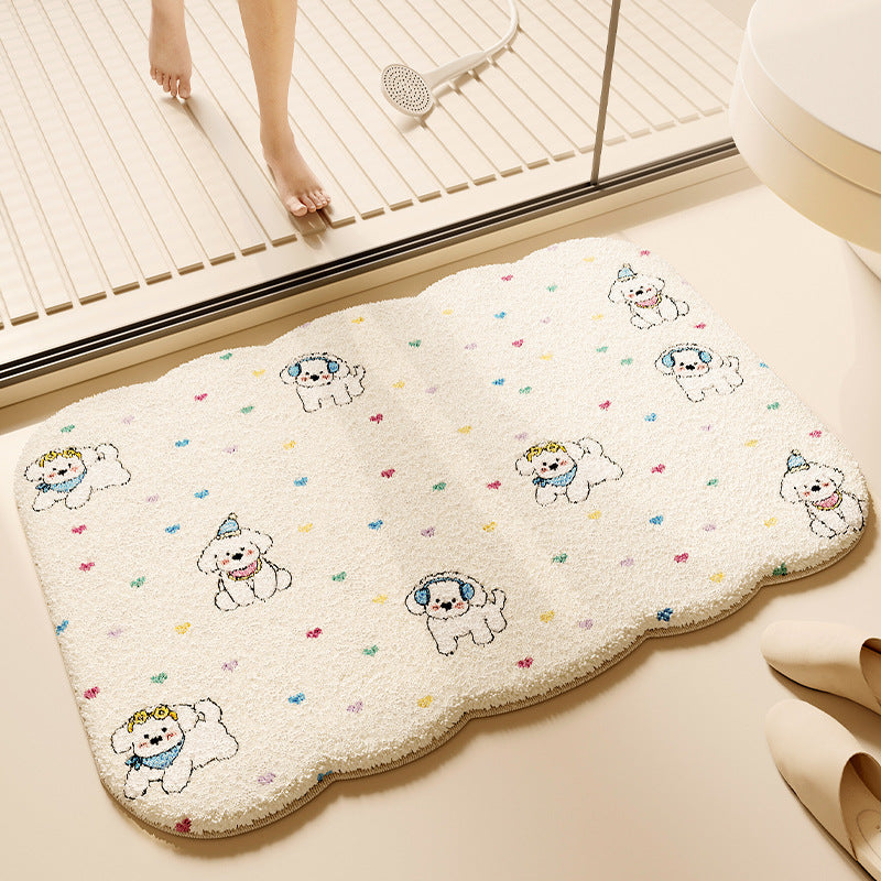 Cartoon Animal-Themed Bath Mat Kalsten