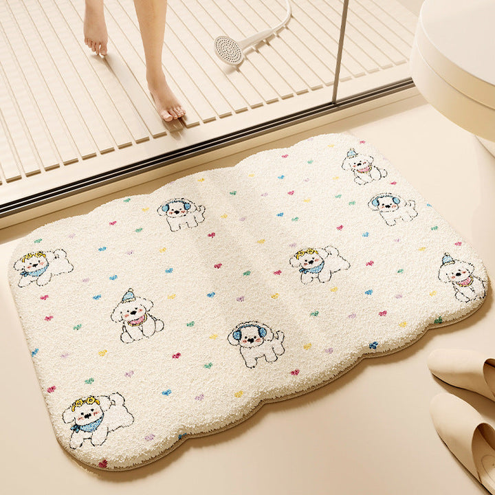 Cartoon Animal-Themed Bath Mat Kalsten