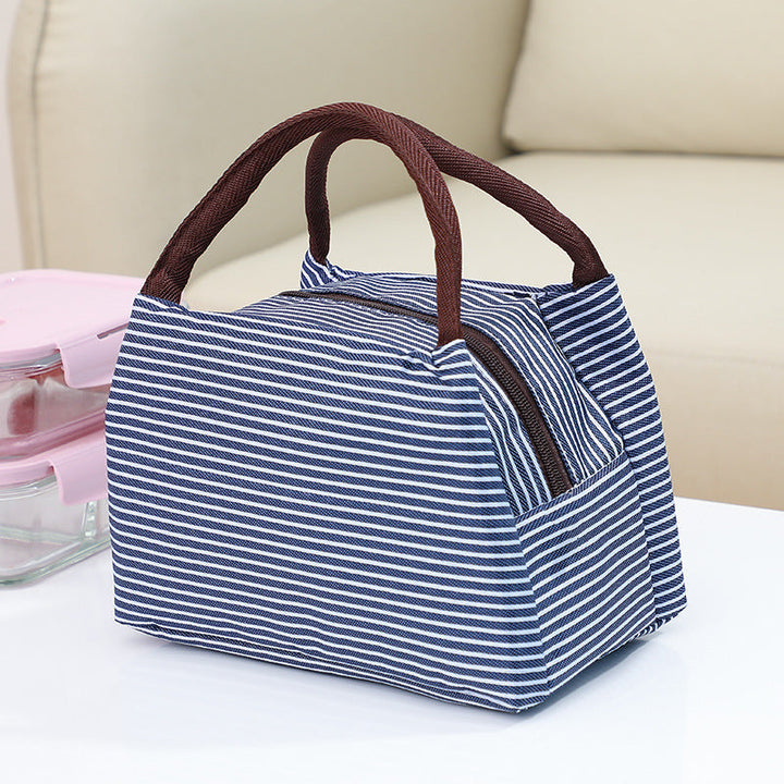 Insulated lunch bag with elegant striped pattern Kalsten