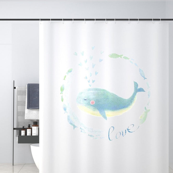 Tropical Cactus-Themed Shower Curtain Kalsten