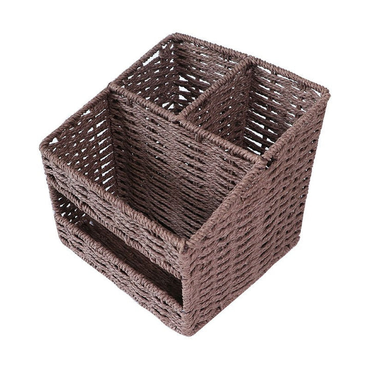Ladies Storage Basket in Natural Woven Look Kalsten