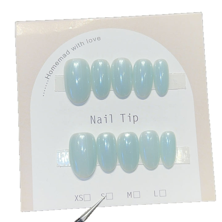 Artifical Nail Tips with Shimmering Effect Kalsten