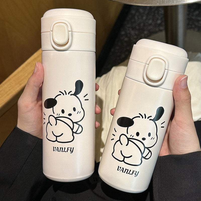 Ladies thermos bottle with secure flip top and cute animal design Kalsten