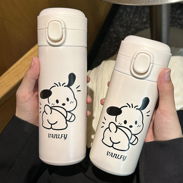 Ladies thermos bottle with secure flip top and cute animal design Kalsten