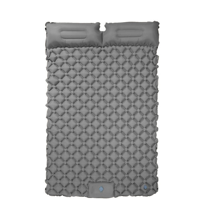Comfortable double air mattress with integrated pillows Kalsten