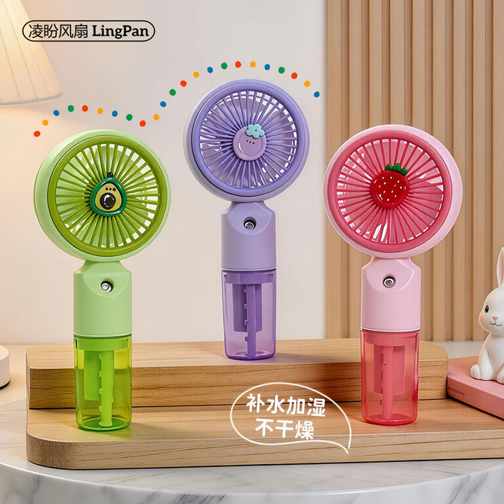 Women's portable USB fan with spray function Kalsten
