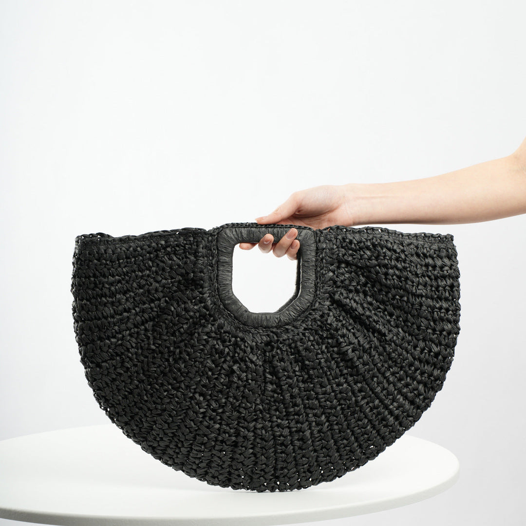 Handcrafted Ribbed Structure Beach Bag Kalsten