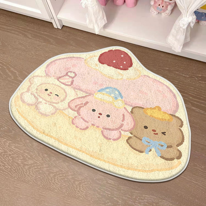 Children's Playful Cat-Shaped Area Mat Kalsten