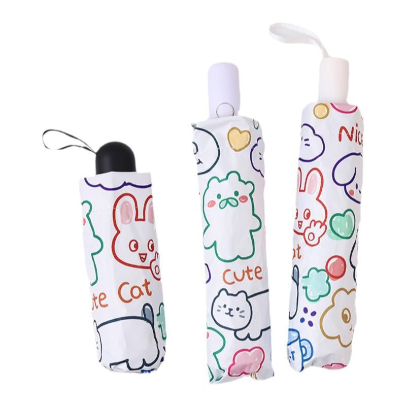 Women's Folding Umbrella with Creative Animal Design Kalsten