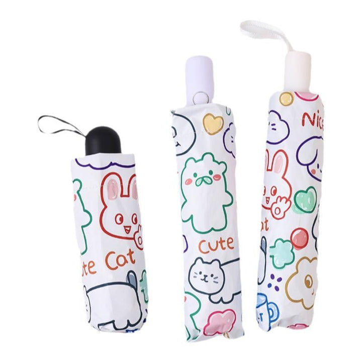 Women's Folding Umbrella with Creative Animal Design Kalsten