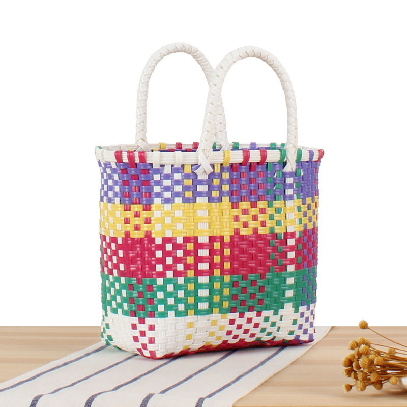 Colorful Woven Beach and Shopping Bag Kalsten