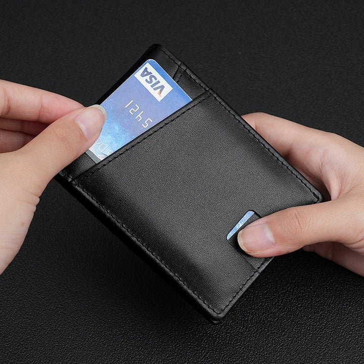 RFID-Blocking Leather Card Organizer