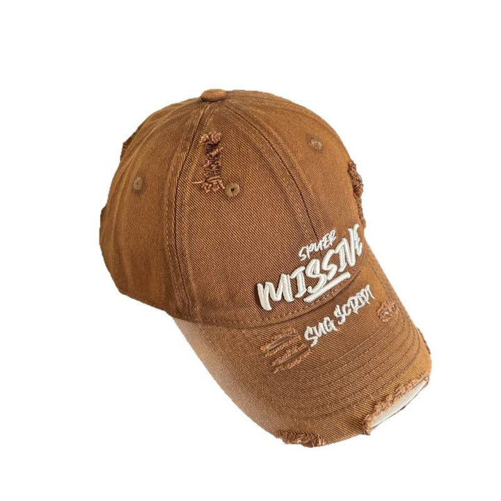 Women's Distressed Denim Adjustable Baseball Cap Kalsten