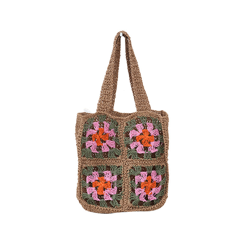 Handcrafted crochet bag with floral patterns Kalsten