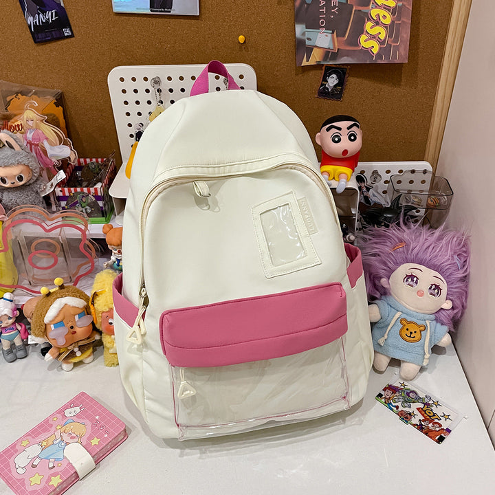 Stylish Clear Pocket Backpack